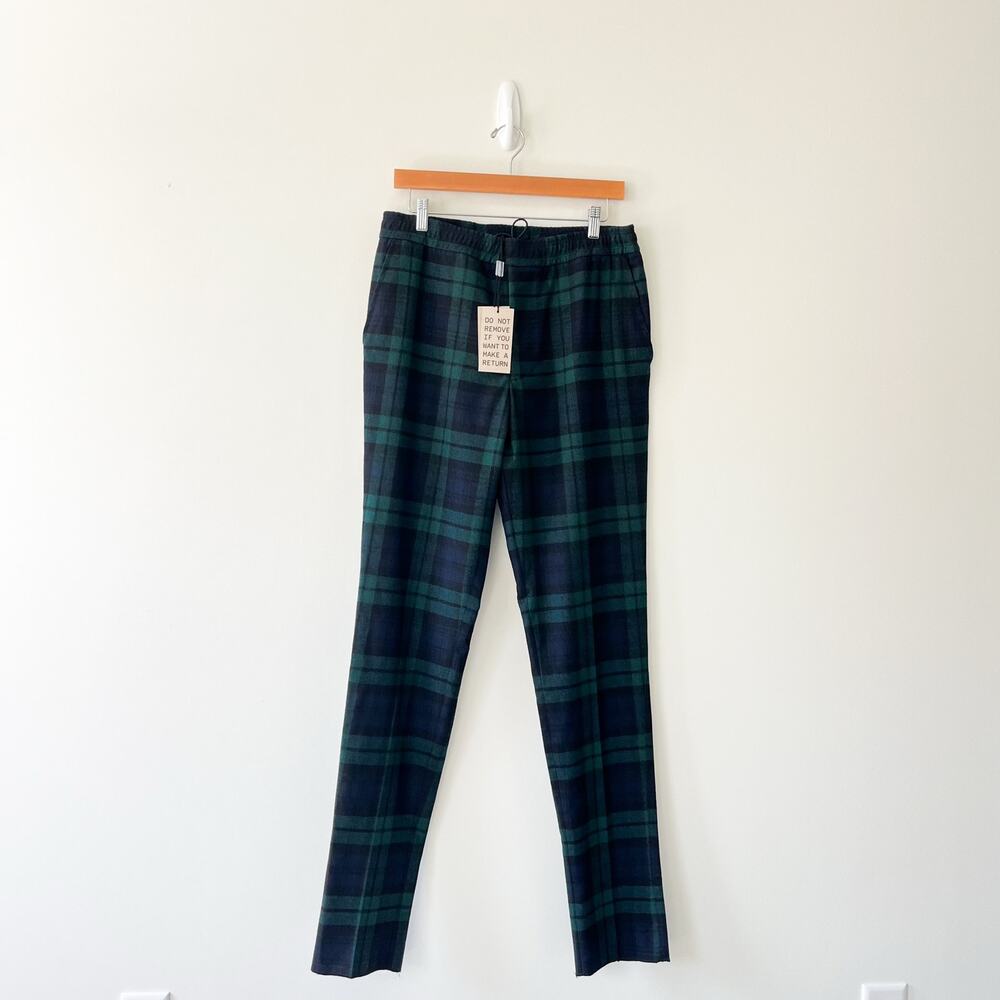 Golden Goose Deluxe Brand Venezia NWT Tartan Plaid Wool Blend Trousers Pants